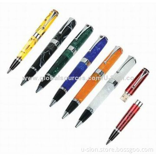 Popular USB Pen Drives with Plug-and-play and Ballpen Functions, OEM and ODM Orders Welcomed
